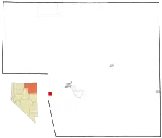 Location of Carlin, Nevada
