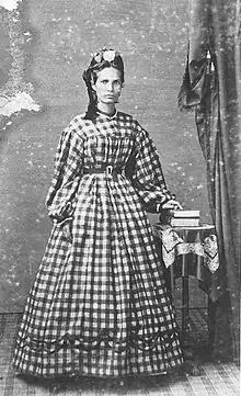 Emma Metcalf, photograph by Charles L. Weed, 1865.