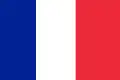 The lighter colored variant of the current French ensign, with proportions different from those of the French flag