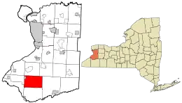 Location in Erie County and the state of New York.