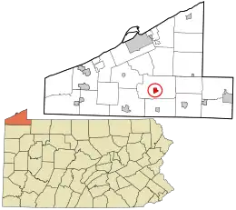 Location in Erie County and the U.S. state of Pennsylvania.