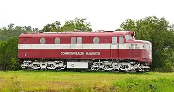NSU63 on display at the Adelaide River Rail Heritage Precinct
