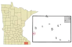 Location of Ostrander, Minnesota