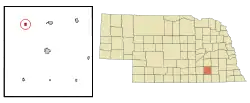 Location of Grafton, Nebraska