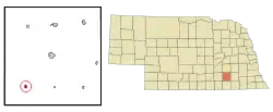 Location of Shickley, Nebraska