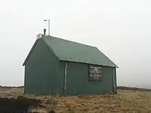 Fishing hut, Loch Hoil Taken in mist.