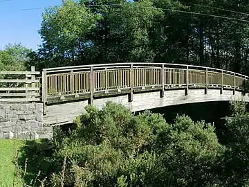 Footbridge over the river Tawe