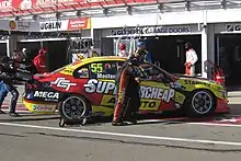 The Ford FG X Falcon of Chaz Mostert at the 2017 Clipsal 500 Adelaide