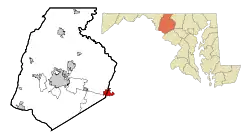 Location in Frederick County