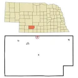 Location of Moorefield, Nebraska