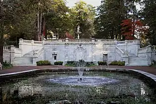 Sunken Garden and marble stairway
