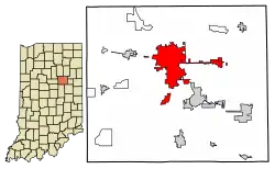 Location of Marion in Grant County