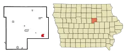 Location of Reinbeck, Iowa