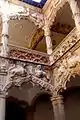 Courtyard of the Lions of the Palacio del Infantado in Guadalajara, Spain.