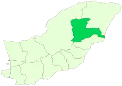 Location of Kalaleh County in Golestan province