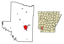 Location of Hope in Hempstead County, Arkansas