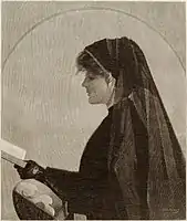 Henry Wolf after Harry Watrous, In Church (aka Fair Penitent or Devotion), wood engraving on paper, 1909, Smithsonian American Art Museum