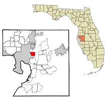 Location in Hillsborough County and the state of Florida
