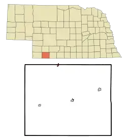 Location of Palisade, Nebraska