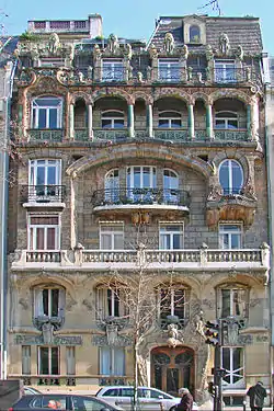 Façade of the Lavirotte Building by Jules Lavirotte at 29, avenue Rapp, Paris (1901)