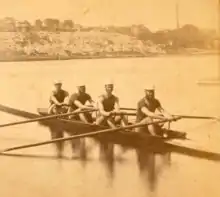 'Atalanta Boat Club crew (of NYC) in Philadelphia for the 1876 Centennial International Regatta