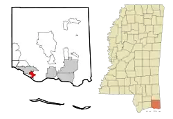 Location of Gulf Park Estates, Mississippi