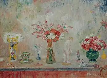 Fantastic Still Life (c. 1917), oil on canvas, 16 x 21.5 cm., Österreichische Galerie Belvedere, Vienna