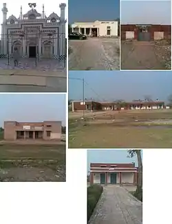 Jamia Masjid, Union Council 4, Govt. Girls Elementary School. Basic Health Center, Govt. Boys Elementary School, Civil Veterinary Hospital