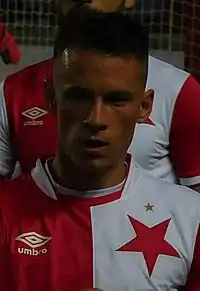 Jan Sýkora, Czech footballer (born 1993)Taken from the stands at Eden Arena on 17 April 2018 during the Czech FA Cup match between Slavia Prague and Mladá Boleslav.