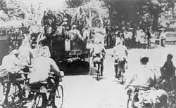 Image 27Japanese bicycle infantry move through Java during their occupation of the Dutch East Indies. (from History of Indonesia)