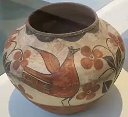 Zia Pueblo olla, showing design influence of Spanish colonialism