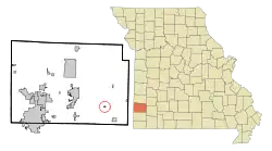 Location of Reeds, Missouri