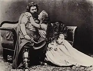 Joseph Albert - Ludwig und Malwine Schnorr von Carolsfeld - Tristan und Isolde, 1865f