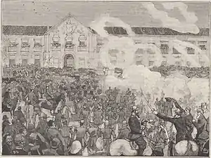 Proclamation of the Republic in Brazil, published at Le Monde Illustré: journal hebdomadaire, nº 1.708, 21/12/1889.