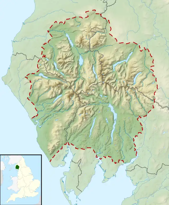 Red Screes is located in the Lake District