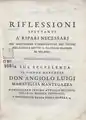 Riflessioni spettanti a' ripari necessarj per mantere l'imboccatura del Ticino nel canale detto il Naviglio grande di Milano, 1757