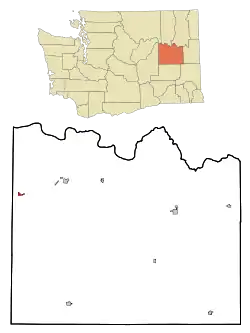 Location of Almira, Washington