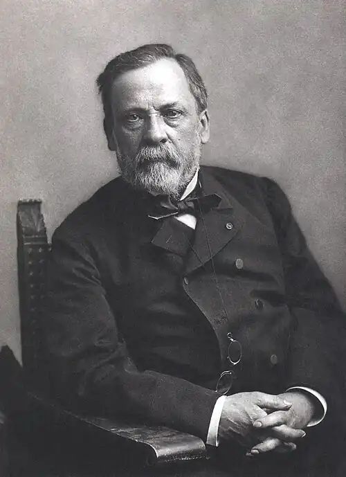 Louis Pasteur (1822-1895) known for, with Koch, the founding of modern bacteriology, contributions to germ theory, and pasteurization.