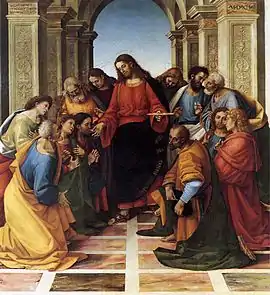 Image 26The Communion of the Apostles, by Luca Signorelli, 1512 (from Jesus in Christianity)