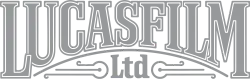 Black letters spelling out Lucasfilm in a slight arch
