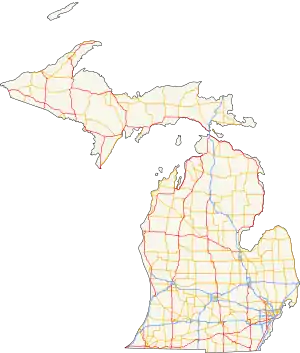 Michigan's state trunkline highways run through all 83 counties