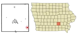 Location of Fremont, Iowa