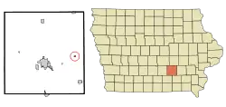 Location of Rose Hill, Iowa