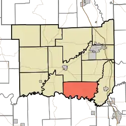 Location in Jackson County