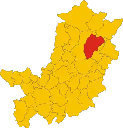 Vicchio within the Province of Florence