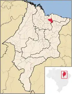 Location in Maranhão state