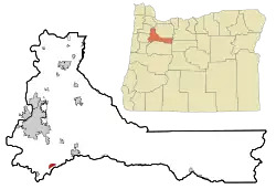 Location of Marion, Oregon