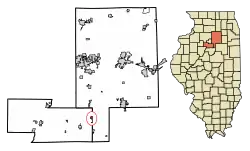 Location in Marshall County, Illinois