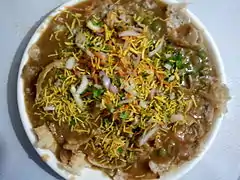 Masala puri made by a street vendor in Bangalore