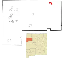 Location of Pueblo Pintado, New Mexico